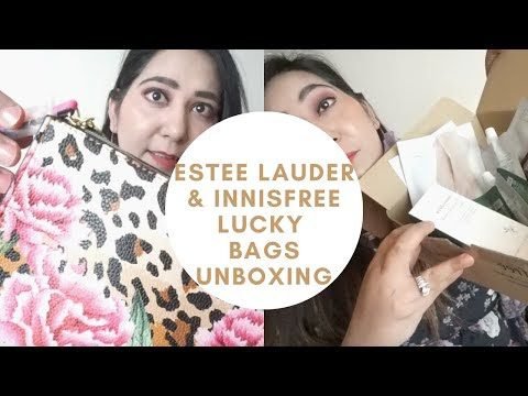 Innisfree & Estée Lauder Lucky Bag Unboxing | Fukubukuro 2021 | 福袋2021 |…
