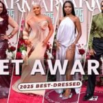 On the Scene at the 2025 BET Awards: Ciara in a Black Cong Tri Look, Tisha Campbell in a Red Anthony Lattimore Leather Dress, Claire Sulmers in a Nude Emagine Gown & More!