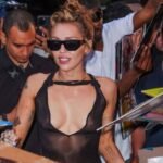 Miley Cyrus Wore a Black Ludovic de Saint Sernin ‘Carrie’ Dress to Celebrate ‘Something Beautiful’