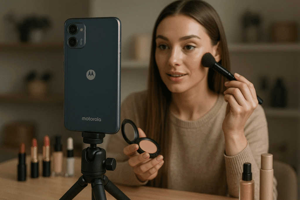 Shoot GRWMs with Motorola G45 Camera Dual-View Feature